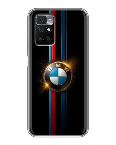 Чехол для Xiaomi Redmi 10 с картинкой «BMW M-Power неон»