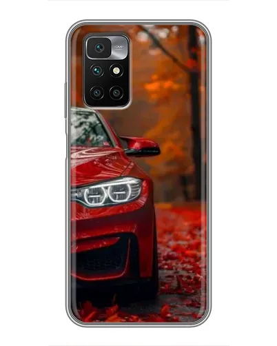 Чехол для Xiaomi Redmi 10 с картинкой «Осенняя BMW M4»