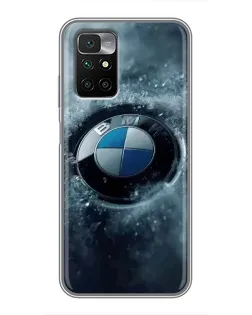Чохол для Xiaomi Redmi 10 з картинкою «Логотип BMW — лід»