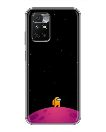 Чехол для Xiaomi Redmi 10 с картинкой «Одинокий герой на планете»