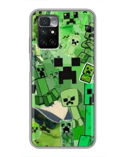 Чехол для Xiaomi Redmi 10 с картинкой «Криперы Minecraft» Чехол для Xiaomi Redmi 10 с картинкой «Криперы Minecraft»
