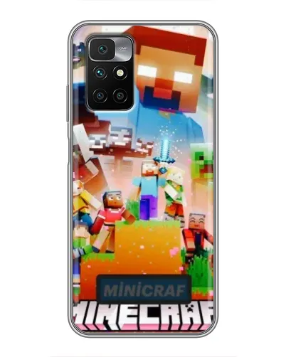 Чехол для Xiaomi Redmi 10 с картинкой «Minecraft герои игры» Чехол для Xiaomi Redmi 10 с картинкой «Minecraft герои игры»
