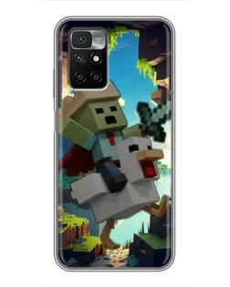 Чехол для Xiaomi Redmi 10 с картинкой «Стив и гусь» Чехол для Xiaomi Redmi 10 с картинкой «Стив и гусь»