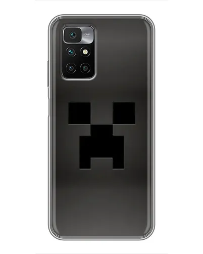 Чехол для Xiaomi Redmi 10 с картинкой «Черный крипер градиент» Чехол для Xiaomi Redmi 10 с картинкой «Черный крипер градиент»
