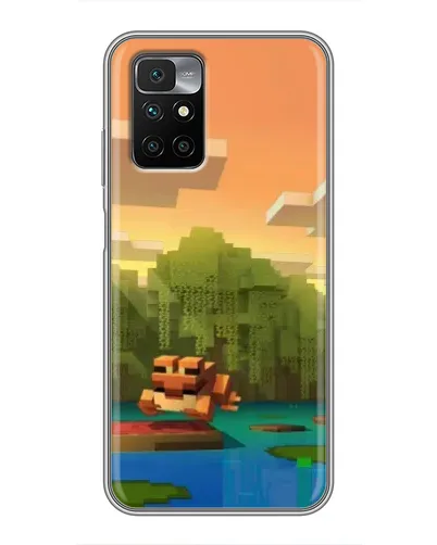 Чехол для Xiaomi Redmi 10 с картинкой «Майнкрафт закат солнца» Чехол для Xiaomi Redmi 10 с картинкой «Майнкрафт закат солнца»