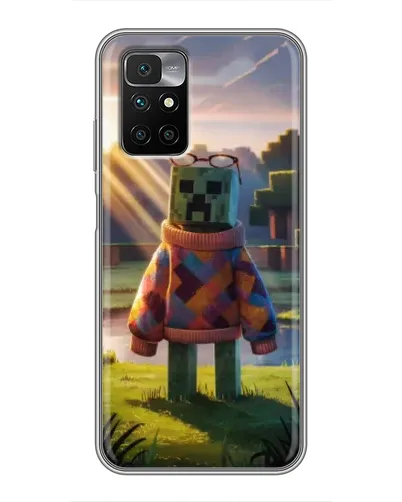 Чехол для Xiaomi Redmi 10 с картинкой «Крипер в свитере» Чехол для Xiaomi Redmi 10 с картинкой «Крипер в свитере»