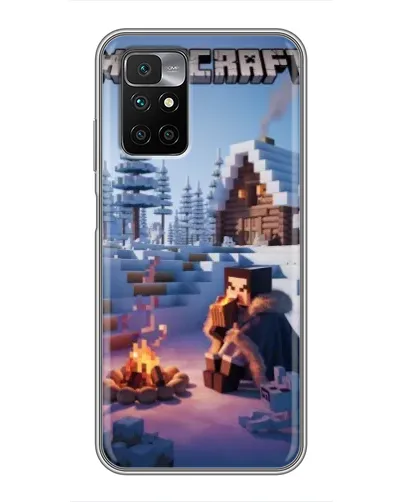 Чехол для Xiaomi Redmi 10 с картинкой «Зимний Minecraft» Чехол для Xiaomi Redmi 10 с картинкой «Зимний Minecraft»