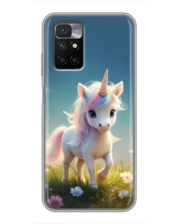 Чехол для Xiaomi Redmi 10 с картинкой «Единорог на поляне» Чехол для Xiaomi Redmi 10 с картинкой «Единорог на поляне»