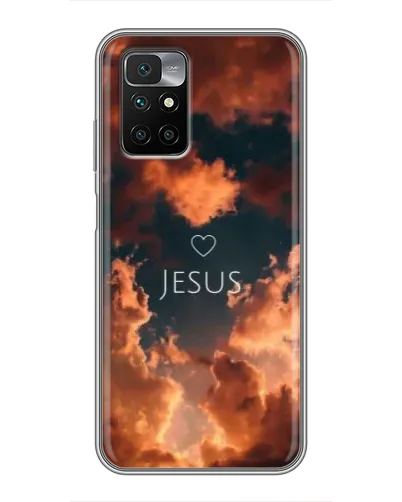 Чехол для Xiaomi Redmi 10 с картинкой «Сияние Имени Jesus»