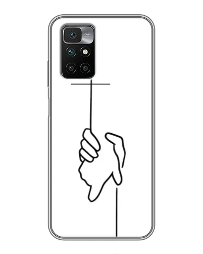Чехол для Xiaomi Redmi 10 с картинкой «Рука держит»