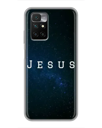 Чехол для Xiaomi Redmi 10 с картинкой «Звездное небо Jesus»
