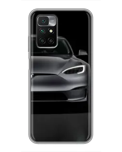Чохол для Xiaomi Redmi 10 з картинкою «Tesla Model S Look»