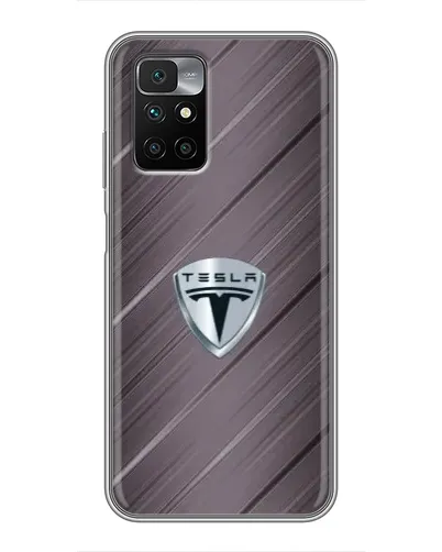 Чехол для Xiaomi Redmi 10 с картинкой «Металлическая текстура Tesla» Чехол для Xiaomi Redmi 10 с картинкой «Металлическая текстура Tesla»