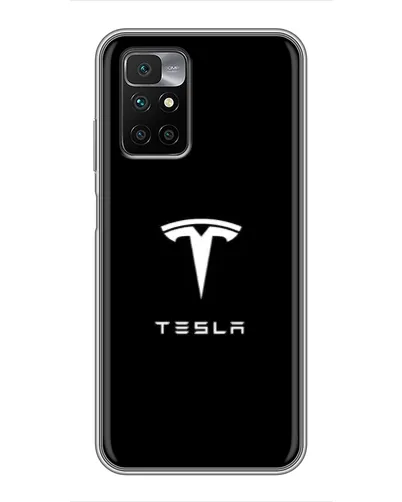 Чехол для Xiaomi Redmi 10 с картинкой «Tesla White Logo» Чехол для Xiaomi Redmi 10 с картинкой «Tesla White Logo»