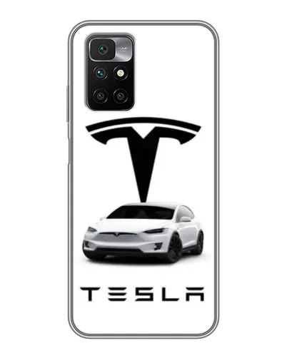 Чехол для Xiaomi Redmi 10 с картинкой «Tesla White Style» Чехол для Xiaomi Redmi 10 с картинкой «Tesla White Style»