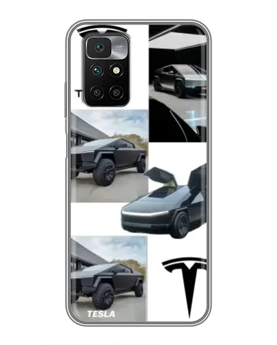 Чехол для Xiaomi Redmi 10 с картинкой «Коллаж Cybertruck Tesla» Чехол для Xiaomi Redmi 10 с картинкой «Коллаж Cybertruck Tesla»