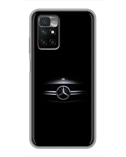 Чохол для Xiaomi Redmi 10 з картинкою «Mercedes — абстрактні лінії»