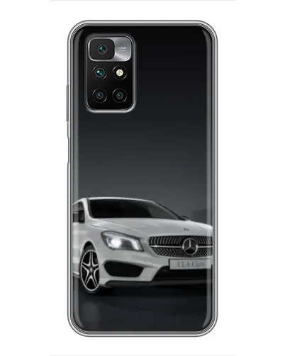 Чехол для Xiaomi Redmi 10 с картинкой «Mercedes AMG GT Silver»