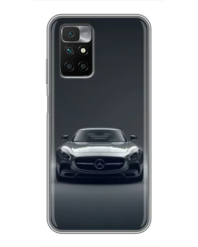 Чехол для Xiaomi Redmi 10 с картинкой «Mercedes на черном»