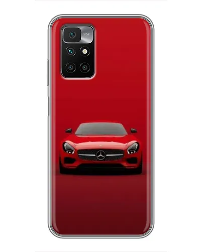 Чехол для Xiaomi Redmi 10 с картинкой «Красный Mercedes AMG»