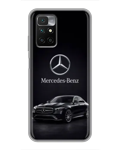 Чехол для Xiaomi Redmi 10 с картинкой «Mercedes — решетка радиатора»