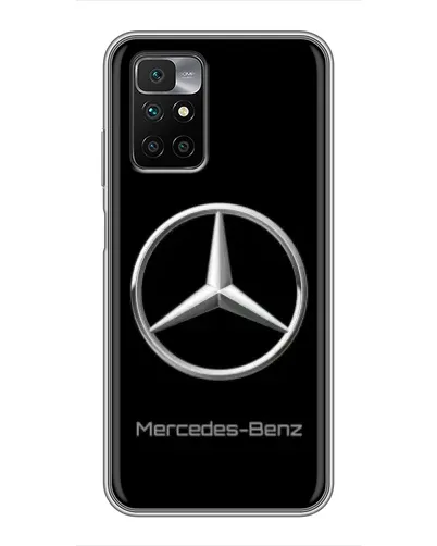 Чехол для Xiaomi Redmi 10 с картинкой «Mercedes Silver Logo»
