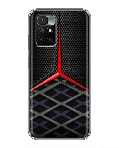 Чехол для Xiaomi Redmi 10 с картинкой «Mercedes Carbon Grid»