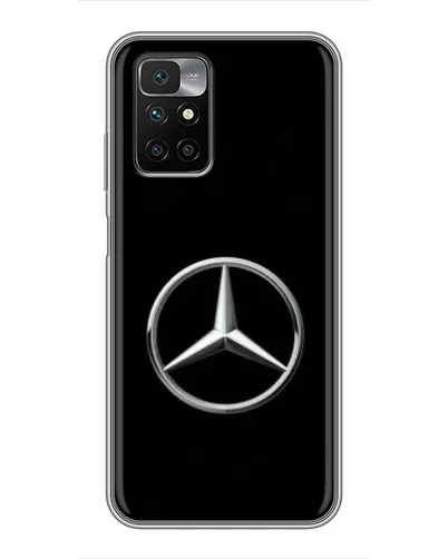 Чехол для Xiaomi Redmi 10 с картинкой «Mercedes классический лого»