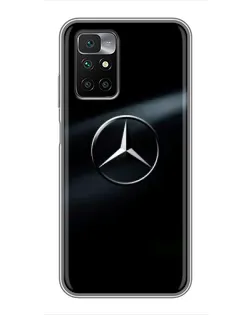 Чехол для Xiaomi Redmi 10 с картинкой «Mercedes на металле» Чехол для Xiaomi Redmi 10 с картинкой «Mercedes на металле»