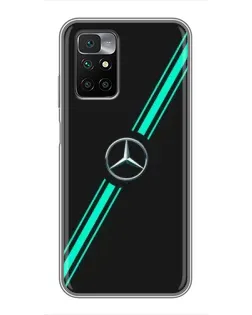 Чехол для Xiaomi Redmi 10 с картинкой «Спортивные линии Mercedes» Чехол для Xiaomi Redmi 10 с картинкой «Спортивные линии Mercedes»