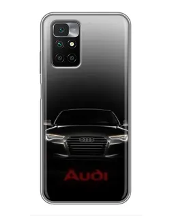 Чохол для Xiaomi Redmi 10 з картинкою «Audi — градієнтний контур» Чохол для Xiaomi Redmi 10 з картинкою «Audi — градієнтний контур»