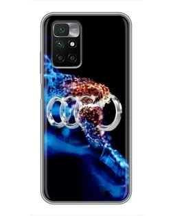Чохол для Xiaomi Redmi 10 з картинкою «Енергія лого Audi» Чохол для Xiaomi Redmi 10 з картинкою «Енергія лого Audi»