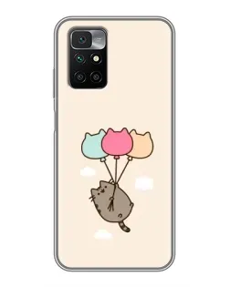 Чохол для Xiaomi Redmi 10 з картинкою «Пушин на кульках»