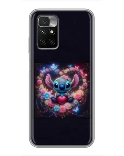 Чохол для Xiaomi Redmi 10 з картинкою «Stitch у квітах» Чохол для Xiaomi Redmi 10 з картинкою «Stitch у квітах»