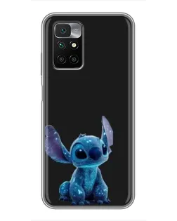 Чохол для Xiaomi Redmi 10 з картинкою «Стіч на чорному» Чохол для Xiaomi Redmi 10 з картинкою «Стіч на чорному»