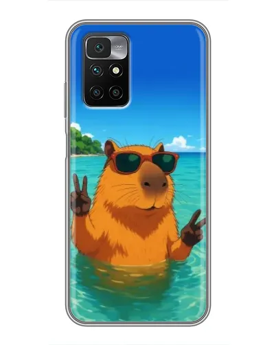 Чехол для Xiaomi Redmi 10 с картинкой «Морская капибара» Чехол для Xiaomi Redmi 10 с картинкой «Морская капибара»