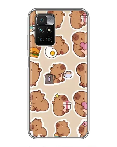 Чехол для Xiaomi Redmi 10 с картинкой «Капибары паттерн» Чехол для Xiaomi Redmi 10 с картинкой «Капибары паттерн»