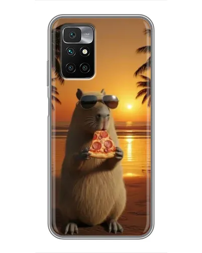 Чехол для Xiaomi Redmi 10 с картинкой «Капибара с пиццей» Чехол для Xiaomi Redmi 10 с картинкой «Капибара с пиццей»