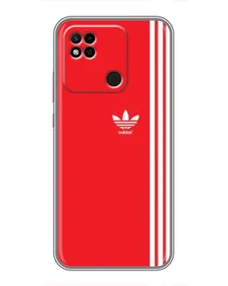 Чохол для Xiaomi Redmi 10A з картинкою «Червоний мінімалізм Adidas»