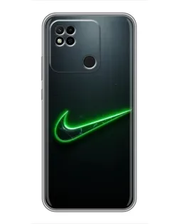 Чехол для Xiaomi Redmi 10A с картинкой «Неоновый контур Nike» Чехол для Xiaomi Redmi 10A с картинкой «Неоновый контур Nike»