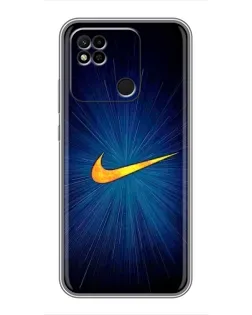 Чехол для Xiaomi Redmi 10A с картинкой «Синий пульс Nike» Чехол для Xiaomi Redmi 10A с картинкой «Синий пульс Nike»
