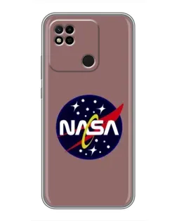 Чехол для Xiaomi Redmi 10A с картинкой «NASA — ретро космос» Чехол для Xiaomi Redmi 10A с картинкой «NASA — ретро космос»