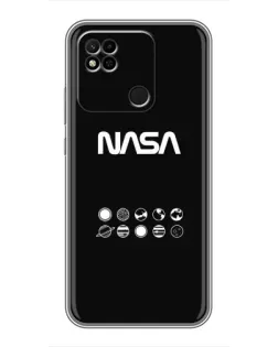 Чехол для Xiaomi Redmi 10A с картинкой «NASA — технический принт» Чехол для Xiaomi Redmi 10A с картинкой «NASA — технический принт»