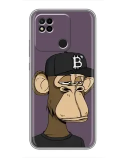 Чехол для Xiaomi Redmi 10A с картинкой «Bored Ape в кепке»