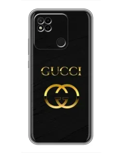 Чохол для Xiaomi Redmi 10A з картинкою «Золотий логотип Gucci»