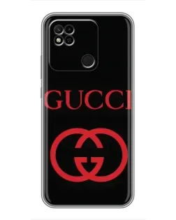 Чохол для Xiaomi Redmi 10A з картинкою «Gucci — червоний логотип»