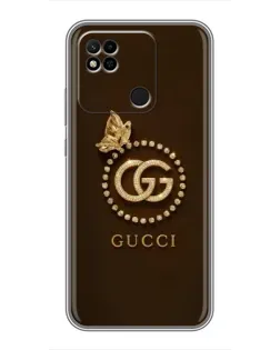 Чохол для Xiaomi Redmi 10A з картинкою «Gucci — золотий метелик»