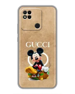 Чохол для Xiaomi Redmi 10A з картинкою «Міккі Маус Gucci — крафт»