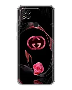 Чохол для Xiaomi Redmi 10A з картинкою «Gucci — неонова троянда»