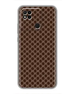 Чохол для Xiaomi Redmi 10A з картинкою «Gucci — шоколадна сітка»